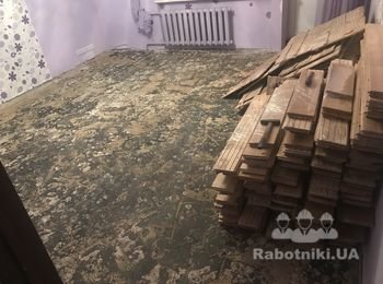 Выравнивание пола (стяжка на гипсовой основе) шлифовкой
