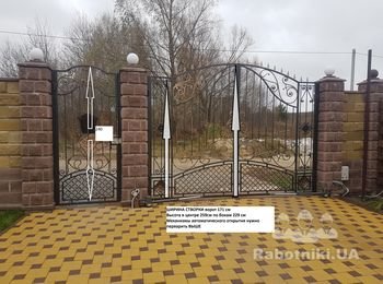 Поднять автоматику на воротах и обшить их поликарбонатом