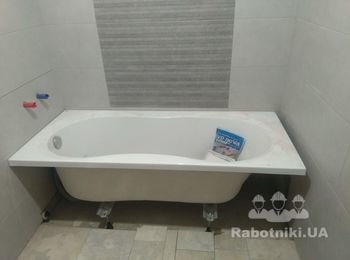Установить плитку в ванной 600 грн/м2