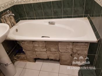 Укладка плитки ремонт ванной