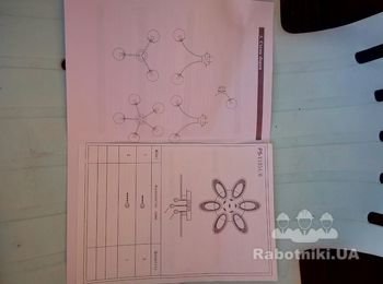 Снять две старые люстры, собрать и повесить две новые.