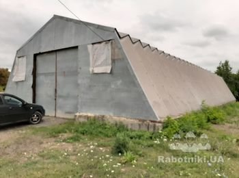 Собрать безкаркасный ангар (Гармошка)
