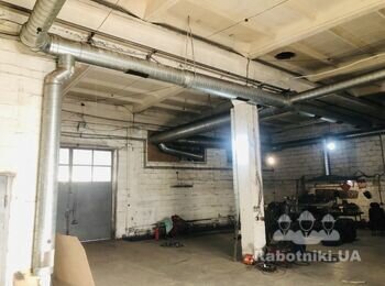 Монтаж промышленной системы вытяжки в цеху