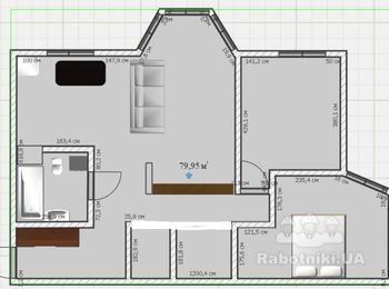 Ремонт квартиры в новострое 83кв.м.