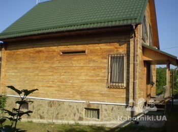 Вентилируемый фасад металосайдингом с утеплением 150 мм .