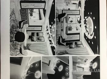 Монтаж фигурного гипсокартонного потолка.
