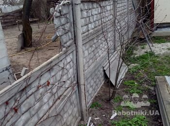 Уборка и вывоз 30 м.п.упавшего еврозабора