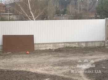 Положить забор в пгт Козин из шлакоблока и поштукатурить 117 п м