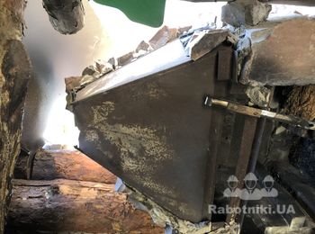 Востановить разрушенный купол уличного камина