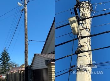 Замена столба на Русановских садах, метро Левобережная