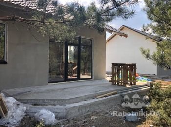 Укладка плитки на террасе и крыльцо . С.Хотяновка Вышгородский р