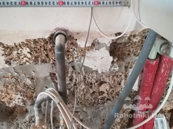 Перенести газовою трубу под котел