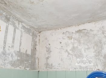 Штукатурка стен в ванной под покраску, маленькая площадь