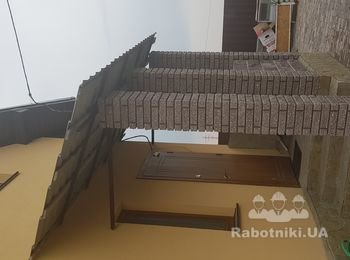 Обшивка крыши крыльца