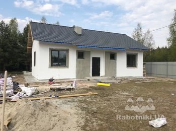 Сделать подшив и монтаж водосточной пластиковой системы