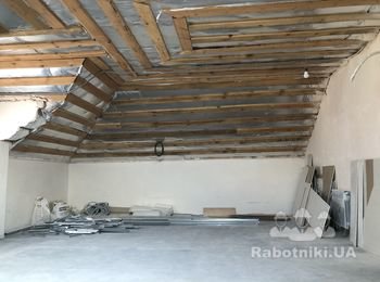Выполнить подшивку потолка гипсокартоном 60м2 .Гатное.