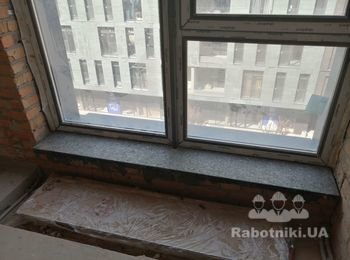 Демонтаж и монтаж 2-х подоконников (Лабродарит)