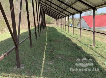 Монтаж теплицы 36*2,2*2м