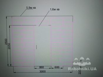 Этажная кладовка. Внутренние работы