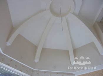 Обшивка гипсокартоном мансардного потолка сложной конструкции