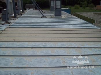 Ремонт оцинкованной кровли, покраска