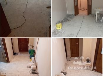 Выровнять полы уложить ламинат