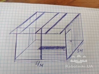 Нужно построить деревянную беседку 3х4