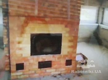 Полировка кирпича на камине с последующей пропиткой