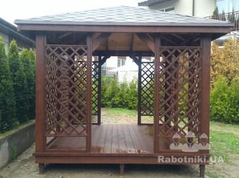 Строительство беседки в Осокорках