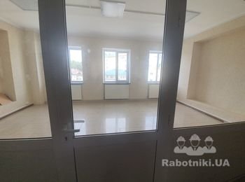 Перегородка в офис из металлопластика с дверь