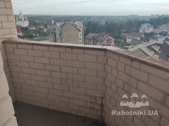 Демонтаж ограждения балкона, установка нового, остекление