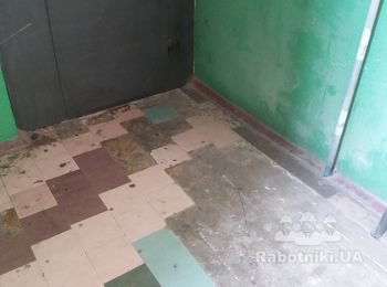 Обустройство полов на площадках в подъездах 9-эт. дома