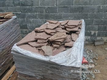 ОБЛИЦОВКА ЗАБОРА ПЕСЧАНИКОМ 100 м2