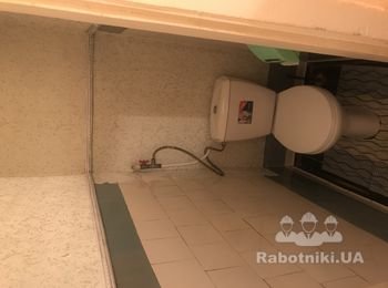 Демонтаж перегородок 14 кв.м, штукатурки 21,3 кв.м, плитки на стенах