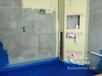 Плиточные работы - новая ванна комната.