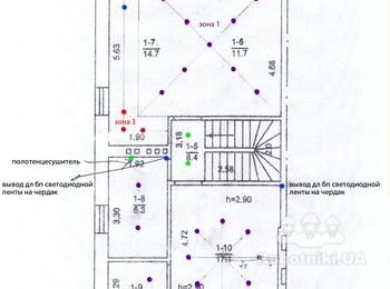 Разводка электрики под светильники + розетки