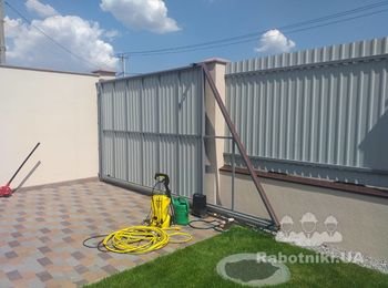 Строительство навеса под авто 8000х7800.
