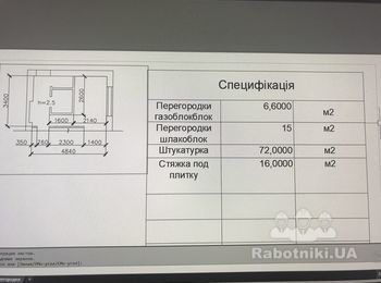 Комплексный ремонт 1/4 квартиры 16 м2