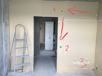 Разводка электрики в гипсокартоне и пару точек со штроблением