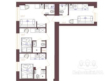 Ремонт под ключ 59м2