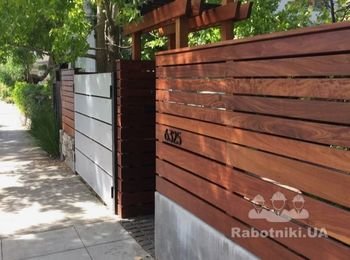 Забор 45 м, калитка, ворота раздвежные