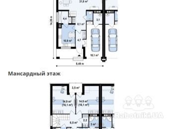 Построить дом дуплекс 300м2