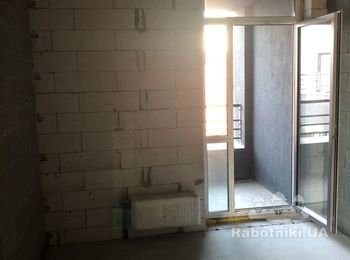 Підготувати стіни під фарбування, зробити відкоси в новобудові.