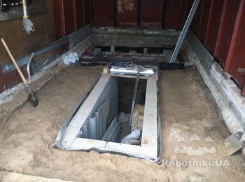 Монолитное перекрытие в гараже + стяжка