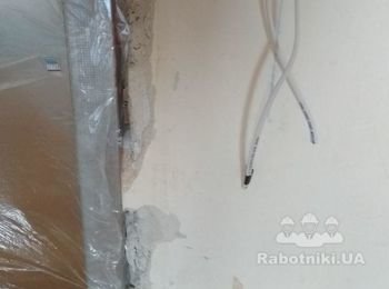 Выровнять стены под обои,комната 20м2 + лоджия 4м2