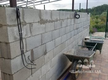 Плиточные работы на барбекю, около 50 кв.м