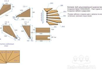 Изготовить ступени дубовые