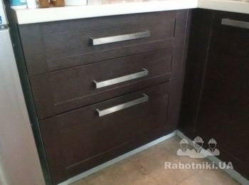 Переделка части кухни под посудомоечную машину