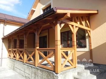 Виготовлення та монтаж дерев'яної тераси (примикаючої до будинку)