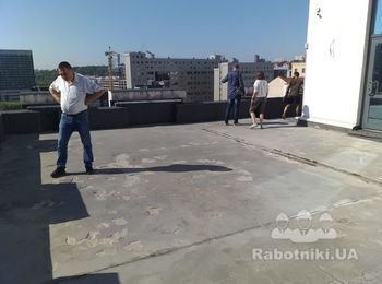 Укладка резиновой плитки на террасе